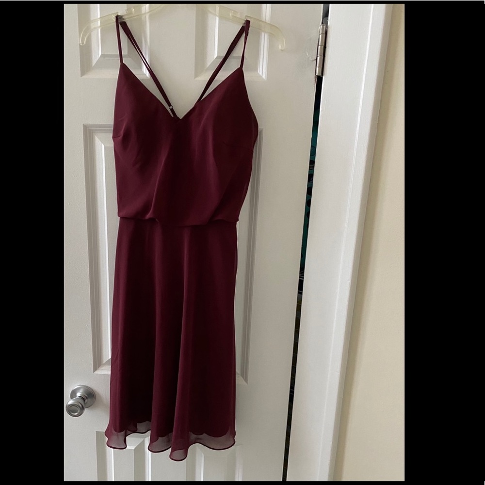 Maroon (Bordeaux) Kennedy Blue Dress